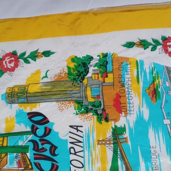 Vintage San Francisco Made In Japan Scarf - Picture 11 of 13